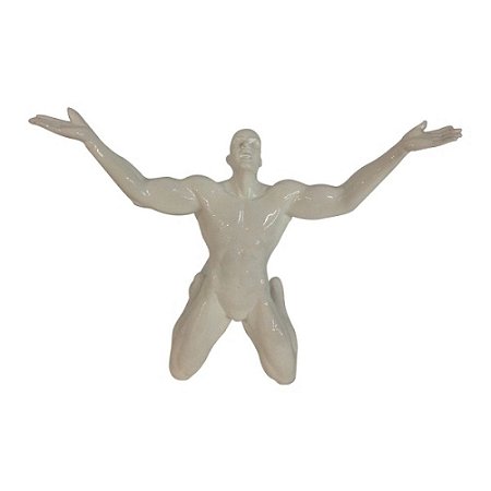 FIGURA DECORATIVA  - ATLETA  - 33X12X26 CM