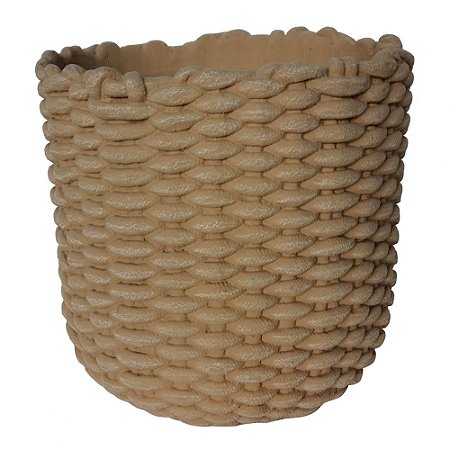 CACHEPOTS DE CIMENTO BEGE