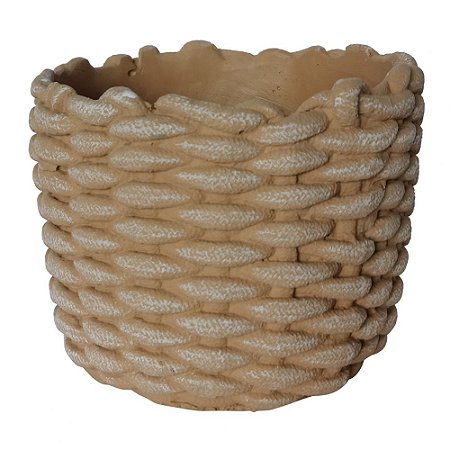 CACHEPOTS DE CIMENTO BEGE
