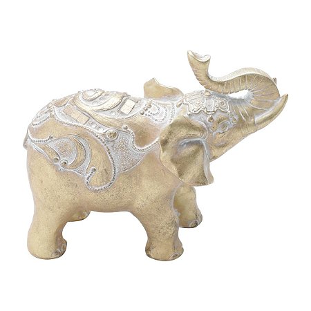 FIGURA DECORATIVA POLIRESINA ELEFANTE 18x9x16cm