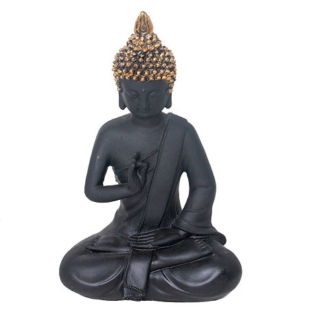 FIGURA DECORATIVA POLIRESINA BUDA 18x12x27cm