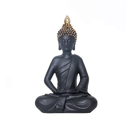 FIGURA DECORATIVA POLIRESINA BUDA 18x12x27cm
