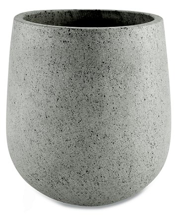 KIT CACHEPOT DE PISO EM CIMENTO - 2 PÇS