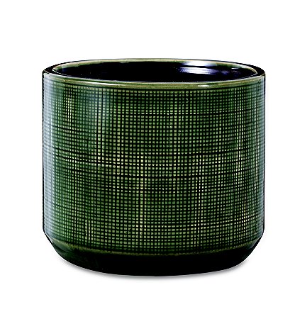 KIT CACHEPOT VERDE EM CERÂMICA - 3 PÇS