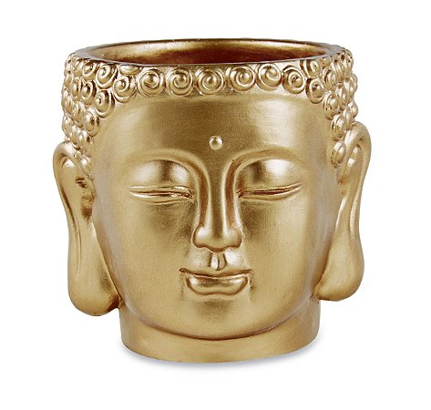 CACHEPOT DOURADO EM CIMENTO
