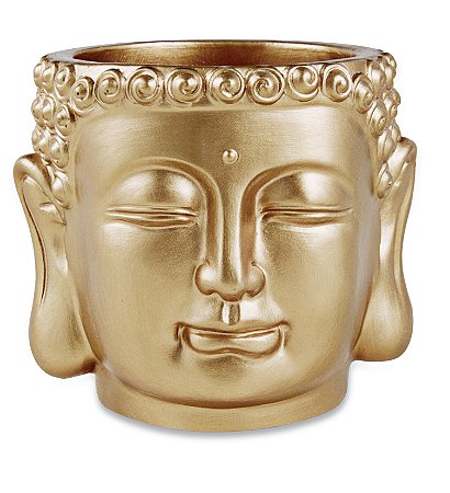 CACHEPOT DOURADO EM CIMENTO