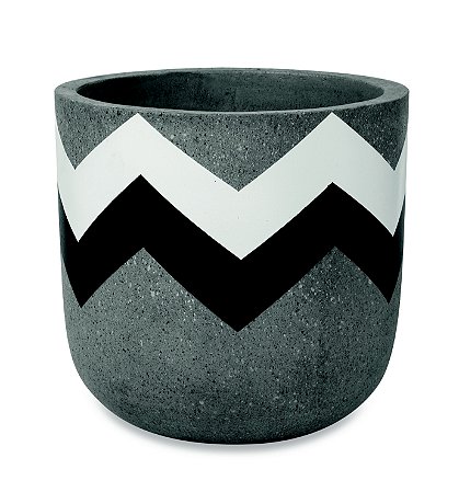 KIT CACHEPOT DE PISO EM CIMENTO - 3 PCS