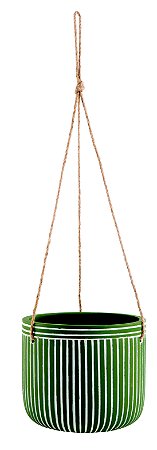 KIT CACHEPOT PENDENTE EM CIMENTO - 2 PCS