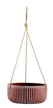 KIT CACHEPOT PENDENTE EM CIMENTO - 2 PCS