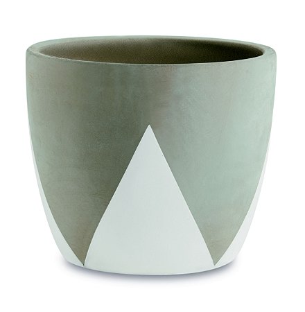 KIT CACHEPOT EM CIMENTO - 3 PÇS