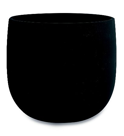 KIT CACHEPOT PRETO EM CIMENTO - 2 PCS