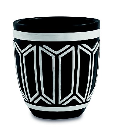 KIT CACHEPOT PRETO EM CIMENTO - 3 PCS