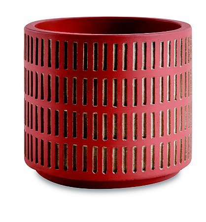 KIT CACHEPOT TERRACOTA EM CIMENTO - 3 PCS
