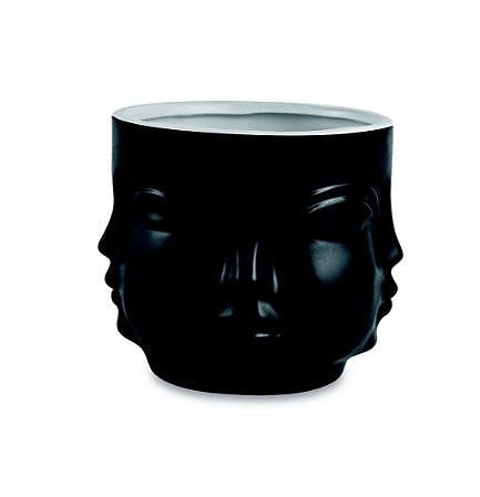 CACHEPOT PRETO EM CERAMICA