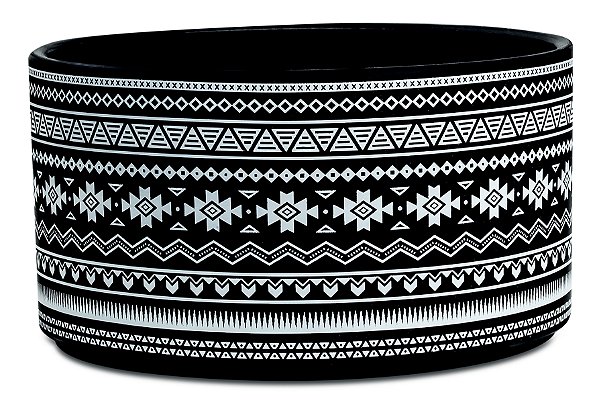 KIT CACHEPOT PRETO EM CERAMICA - 2 PCS