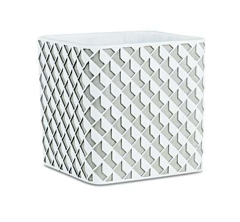 KIT CACHEPOT BRANCO EM CIMENTO - 2 PCS