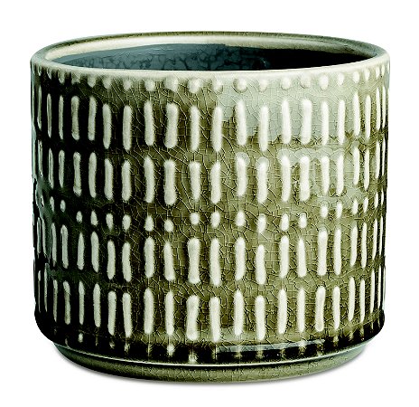 KIT CACHEPOT OLIVA  EM CERAMICA - 2 PCS