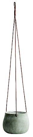 CACHEPOT PENDENTE OFF WHITE EM CERAMICA