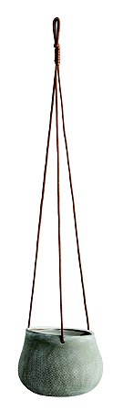 CACHEPOT PENDENTE OFF WHITE EM CERAMICA