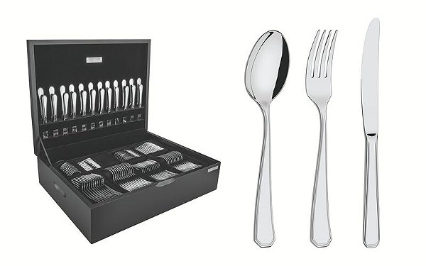 FAQUEIRO ACO INOX 130PCS C/ESTOJO