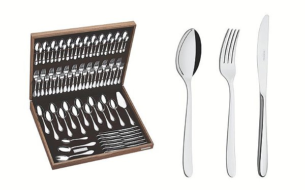 FAQUEIRO ACO INOX 76PC.C/EST.CANNES