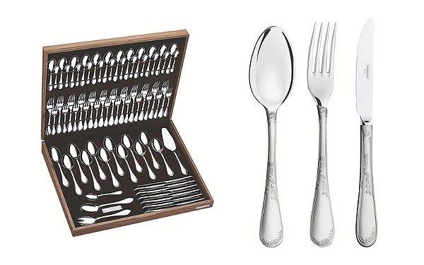 FAQUEIRO ACO INOX 76PCS C/ESTOJO