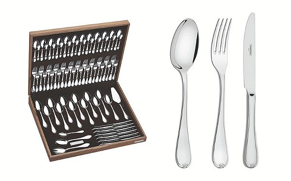 FAQUEIRO ACO INOX 76PCS C/ESTOJO