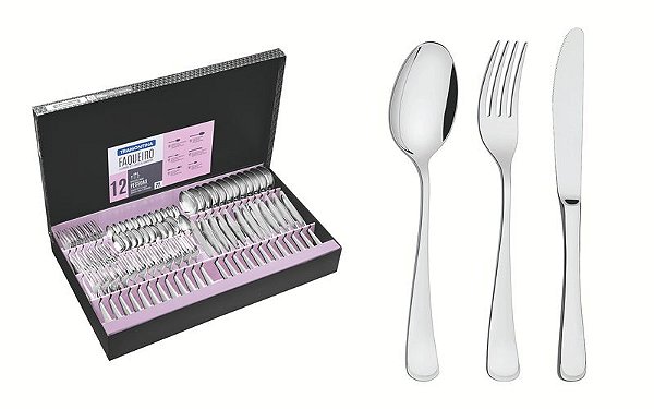 FAQUEIRO ACO INOX 72PCS MONACO