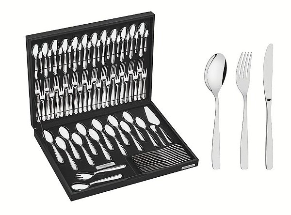 FAQUEIRO ACO INOX 76PCS C/ESTOJO