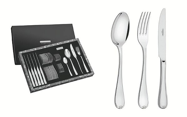 FAQUEIRO ACO INOX 24PCS VICENZA