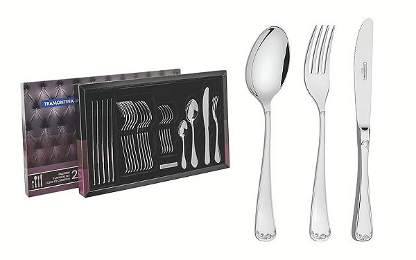 FAQUEIRO ACO INOX 24PCS SEVILHA