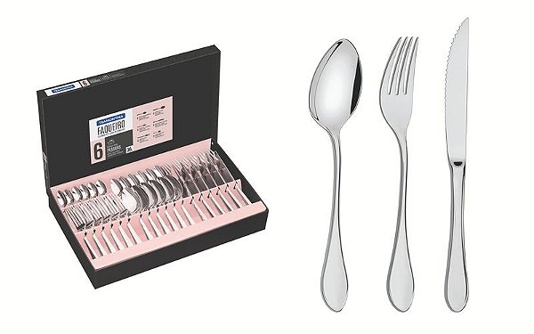 FAQUEIRO ACO INOX 36PCS ITALY