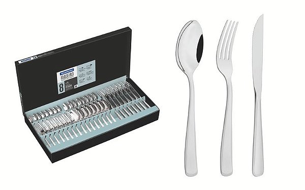 FAQUEIRO ACO INOX 48PCS PACIFIC