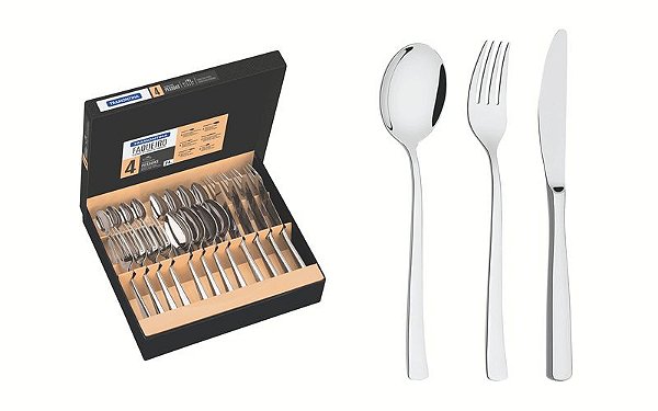 FAQUEIRO ACO INOX 24PCS BERLIN BRIL