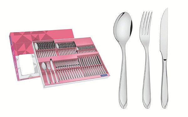 FAQUEIRO ACO INOX 60PCS LAGUNA