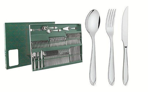 FAQUEIRO ACO INOX 76PCS LAGUNA