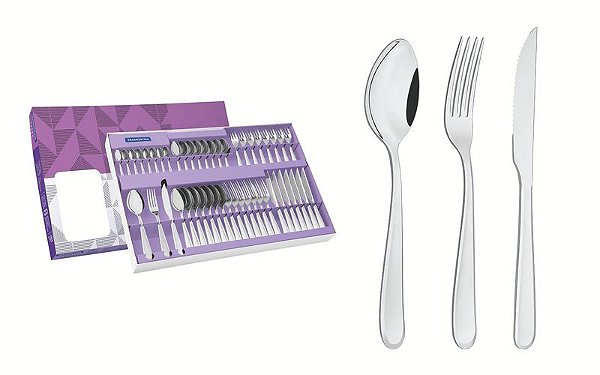 FAQUEIRO ACO INOX 48 PCS ANGRA