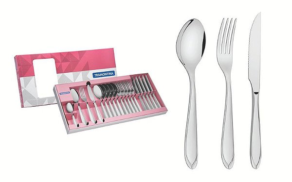 FAQUEIRO ACO INOX 24PCS LAGUNA
