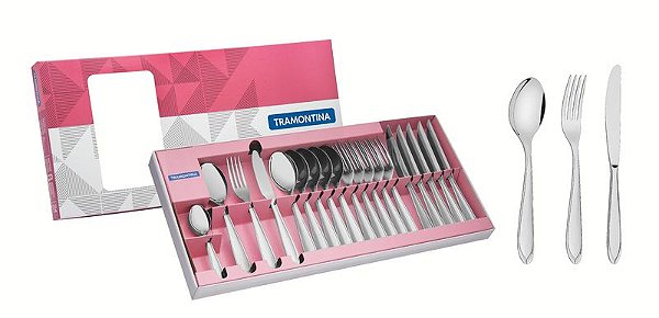 FAQUEIRO ACO INOX 24PCS LAGUNA
