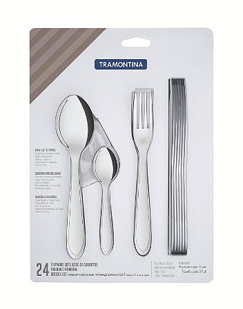 FAQUEIRO ACO INOX 24PCS LAGUNA