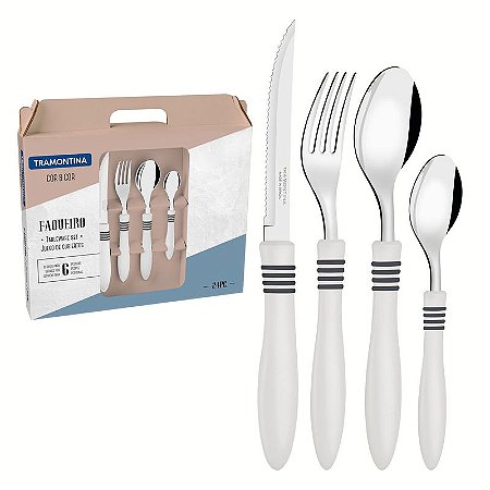 FAQUEIRO INOX 24PC COR&COR OFF