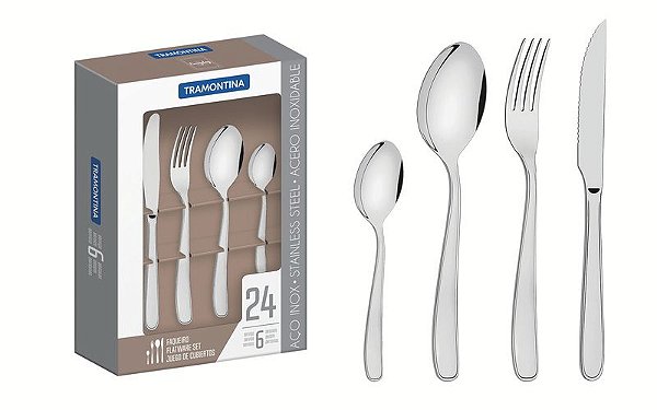 FAQUEIRO ACO INOX 24PCS MARESIAS