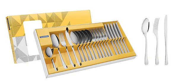 FAQUEIRO ACO INOX 24PCS HAVANA