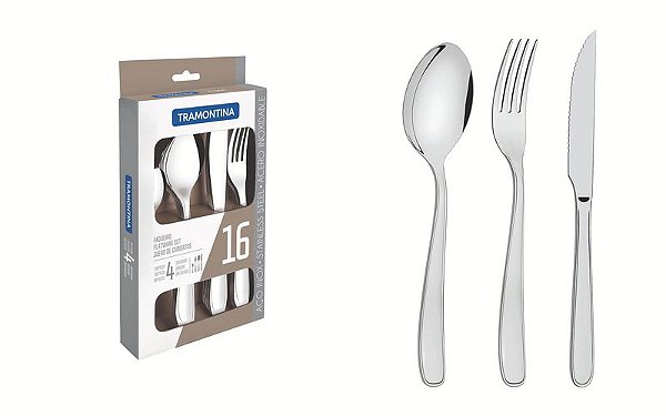FAQUEIRO ACO INOX 16PCS MARESIAS