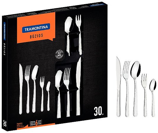 FAQUEIRO INOX 30PC BUZIOS