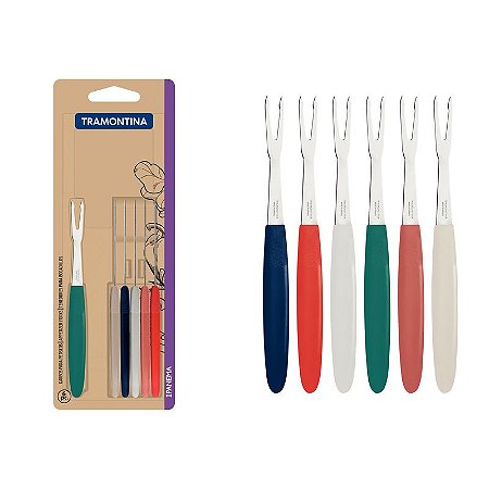 CONJ GARFO PETIS INOX 6PC IPANE MIS