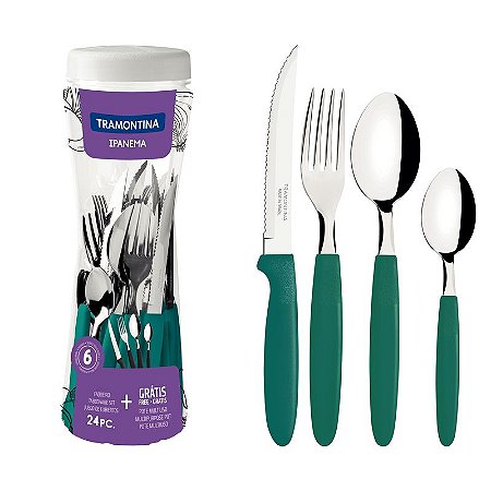 FAQUEIRO INOX 24PC IPANEMA VDE