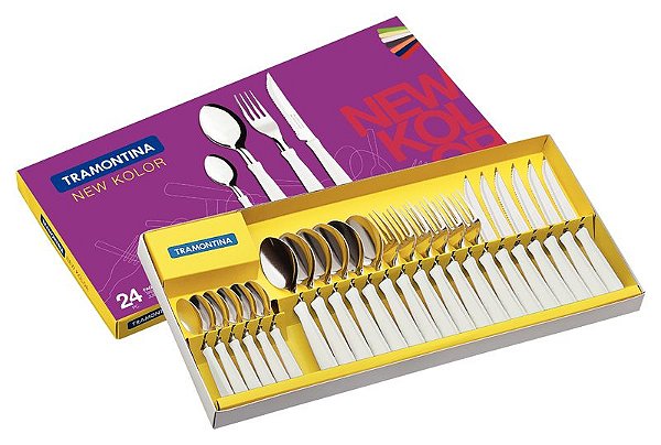 FAQUEIRO INOX 24PC NEW KOLOR BRA