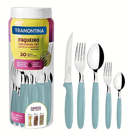 FAQUEIRO INOX 30PC IPANEMA MEN