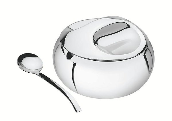 FARINHEIRA ACO INOX C/COLHER